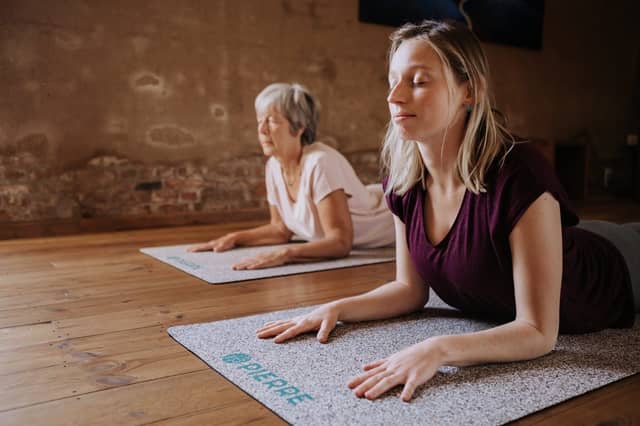Yoga Practice On PIERRE Mats