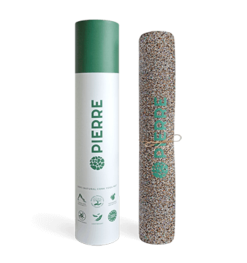 PIERRE Cork Yoga Mat And Packaging