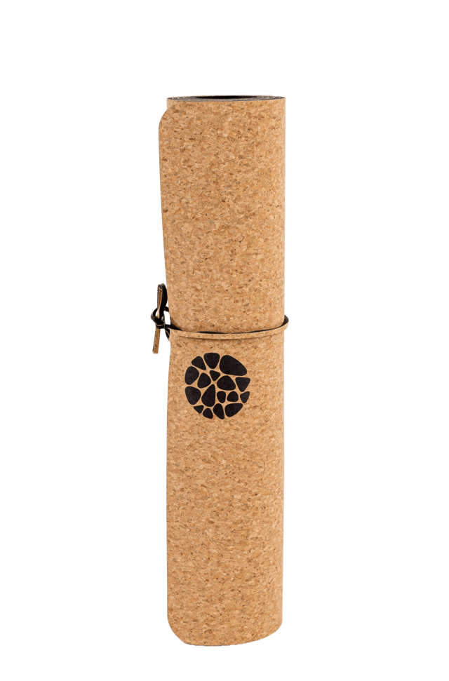 Rolled PIERRE Cork Yoga Mat