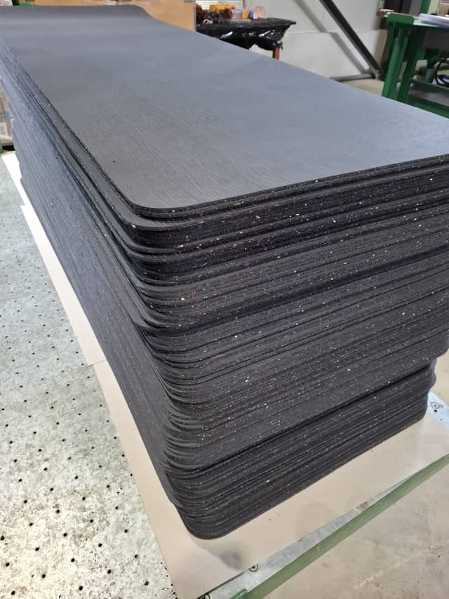 Stack Of Recycled Neoprene Mats