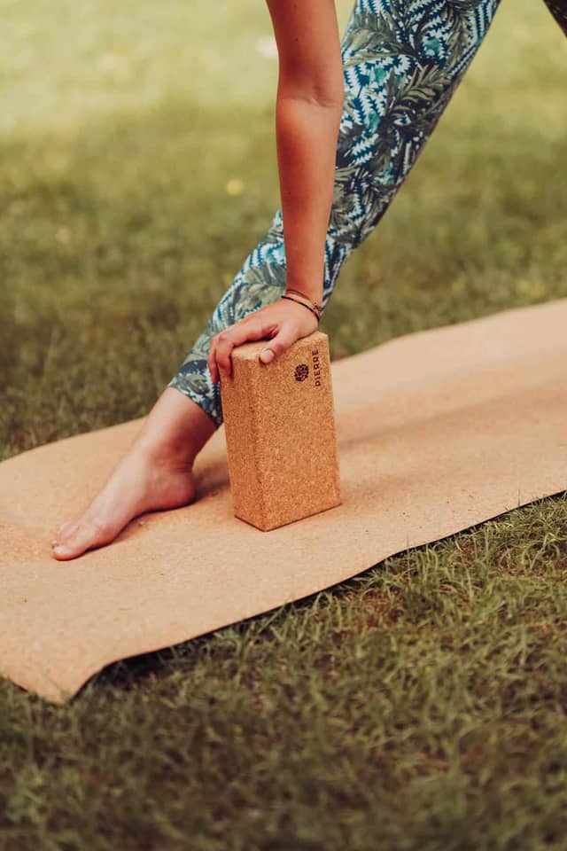 Yoga Practice With PIERRE Cork Block
