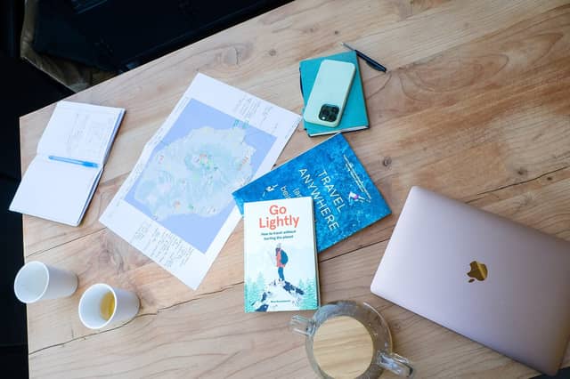 Travel Planning Stationery and Laptop Desk