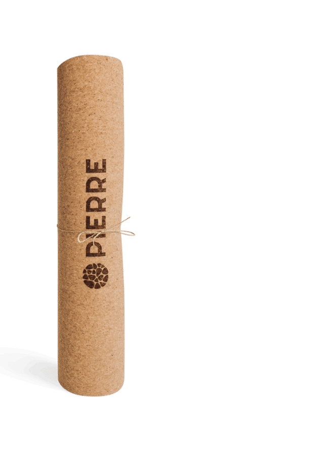 Rolled PIERRE Cork Yoga Mat