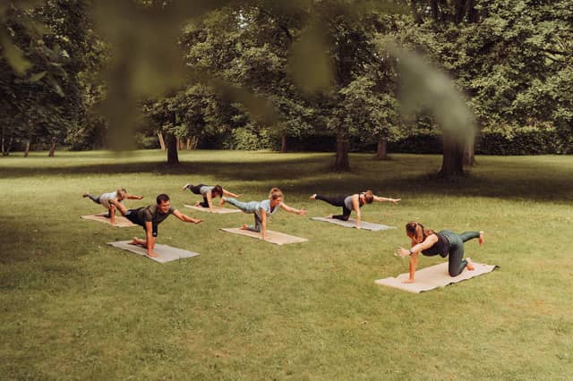 Group Yoga Class On PIERRE Mats