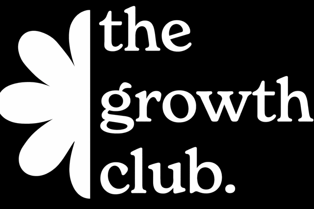The Growth Club White Text Logo