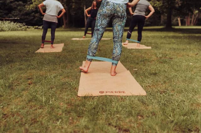 Outdoor Fitness Class on PIERRE Mats