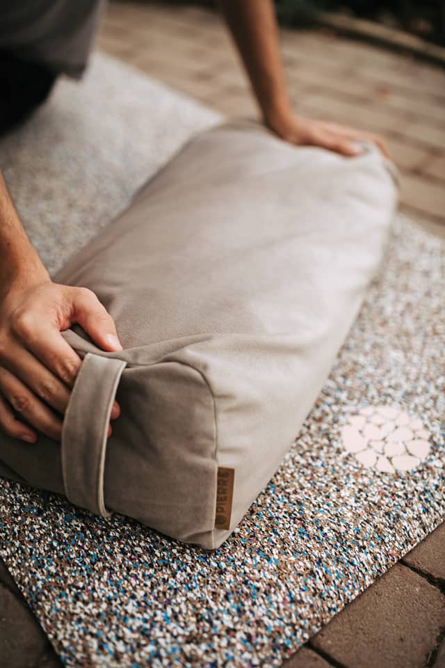 PIERRE Yoga Bolster On Mat