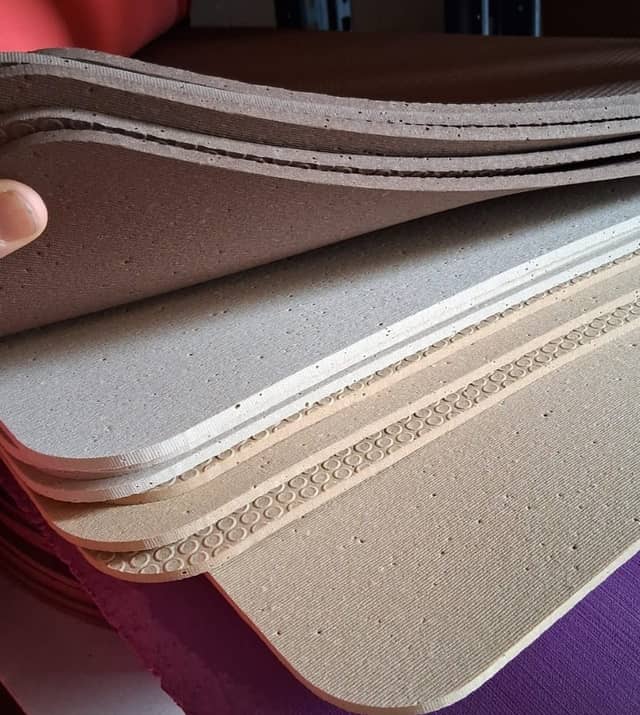 Cork Yoga Mat Colour Range Fanned