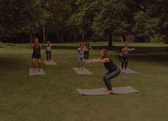 Group Yoga Class On PIERRE Mats