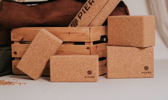 PIERRE Sustainable Cork Yoga Blocks