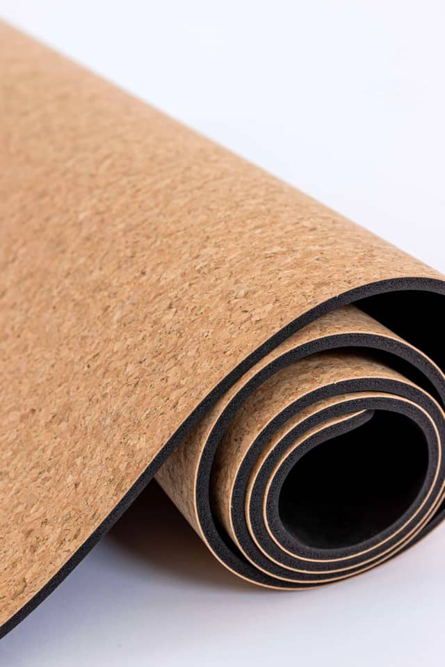 Rolled PIERRE Cork Yoga Mat