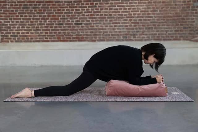 Swan Pose On PIERRE Yoga Mat