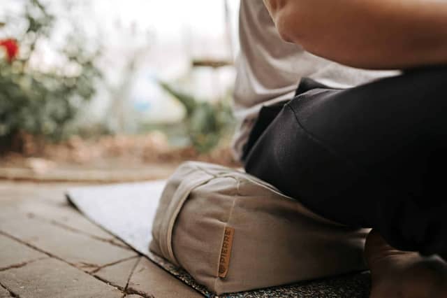 PIERRE Meditation Cushion Outdoors