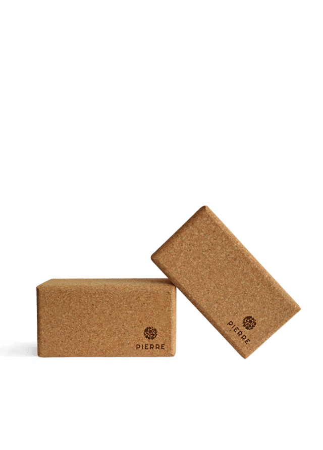 Natural Sustainable PIERRE Cork Yoga Blocks