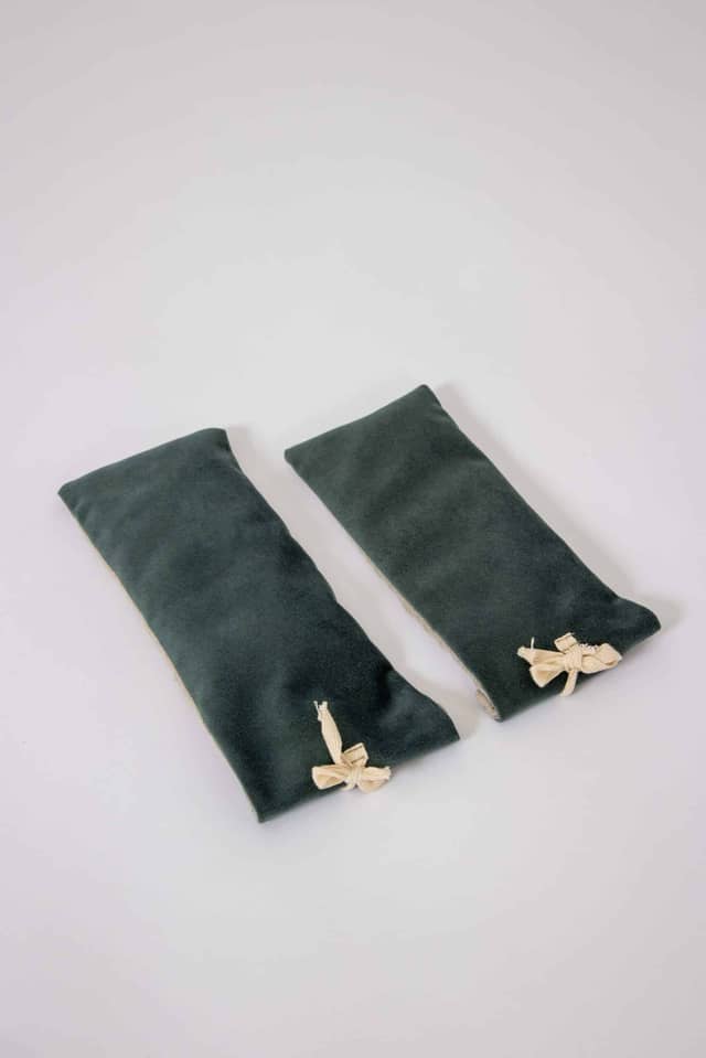 PIERRE Green Yoga Eye Pillows