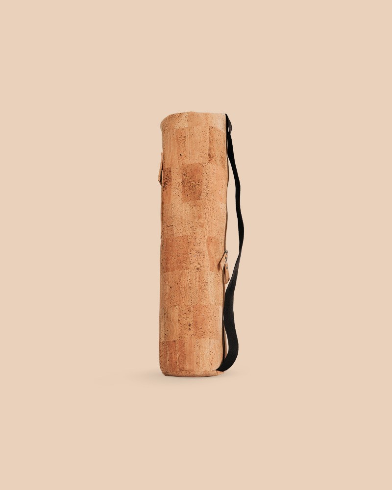 Natural cork yoga bag by PIERRE