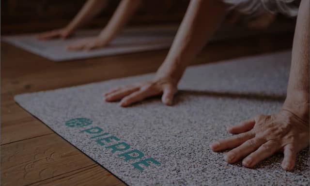 Yoga Practice On PIERRE Recycled Mat