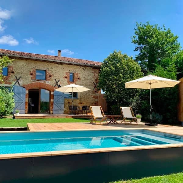 Rustic Stone House With Outdoor Pool
