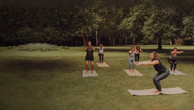 Group Yoga Class On PIERRE Mats