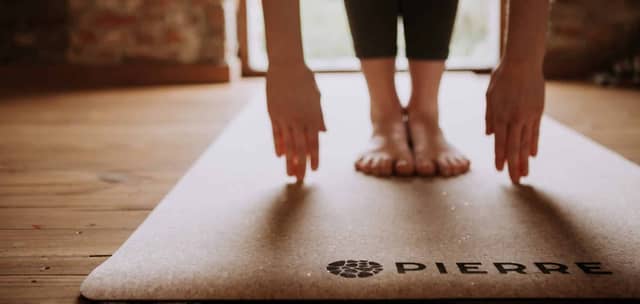Yoga Practice On PIERRE Cork Mat