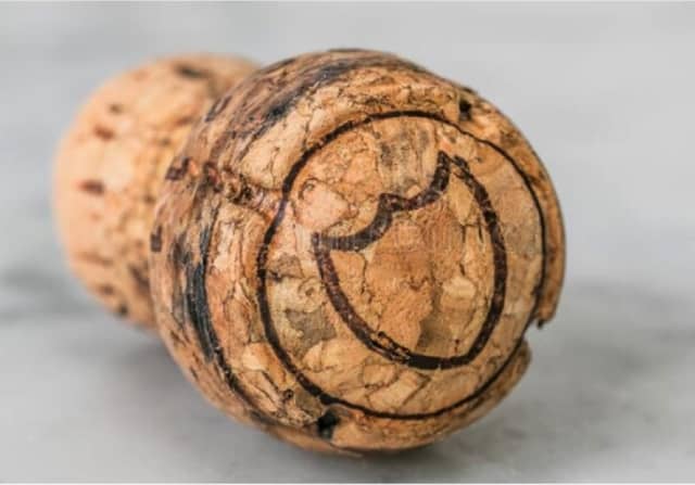 Macro View Natural Wine Cork Material