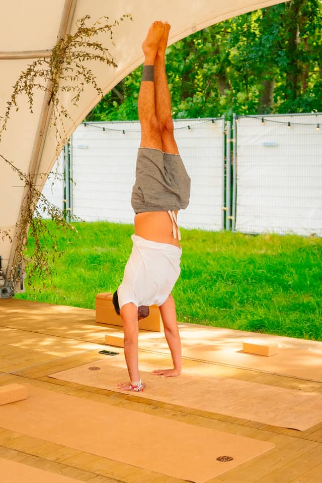 Rock Werchter Handstand Grass Tent Edge