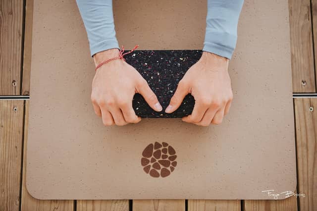 Recycled PIERRE Yoga Mat and Block