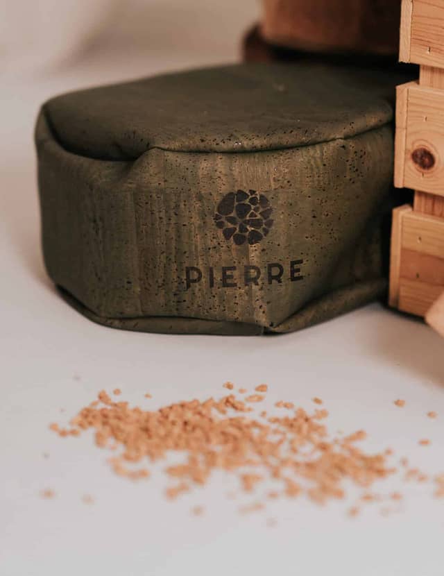 PIERRE Olive Green Cork Cushion