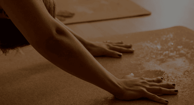 Yoga Practice On Cork Yoga Mat