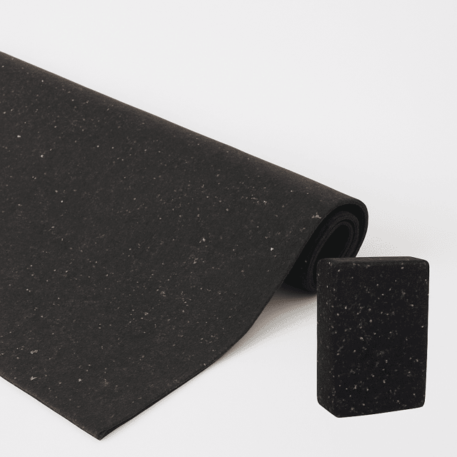 PIERRE Recycled Black Cork Yoga Set
