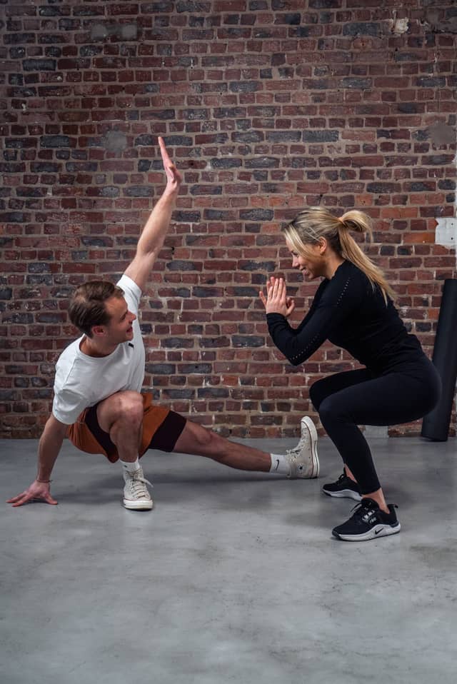 Couple Training in Brick Wall Fitness Studio