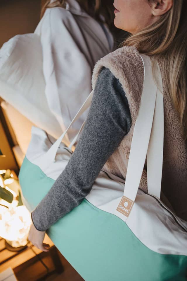 Woman Carrying PIERRE Yoga Bag