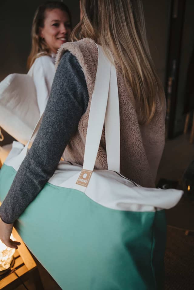 Woman Carrying PIERRE Yoga Bag