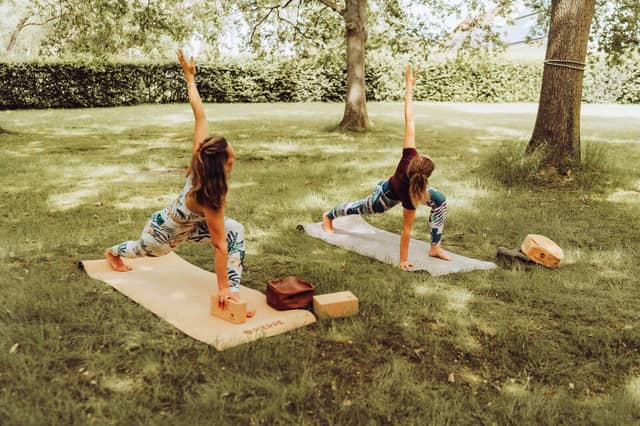 Outdoor Yoga Class With PIERRE Equipment