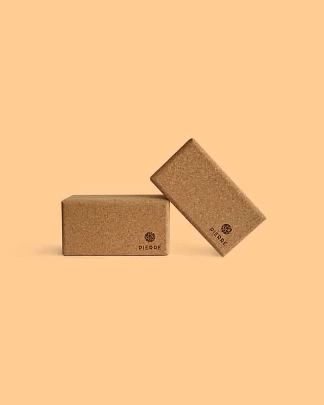 Natural Cork Yoga Blocks By PIERRE