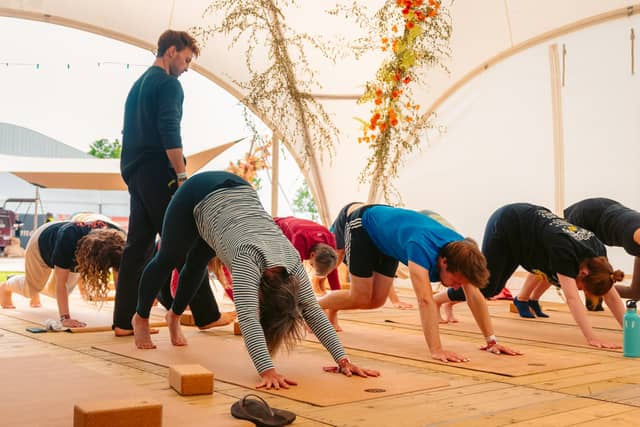 Rock Werchter Downward Dog Row Teacher
