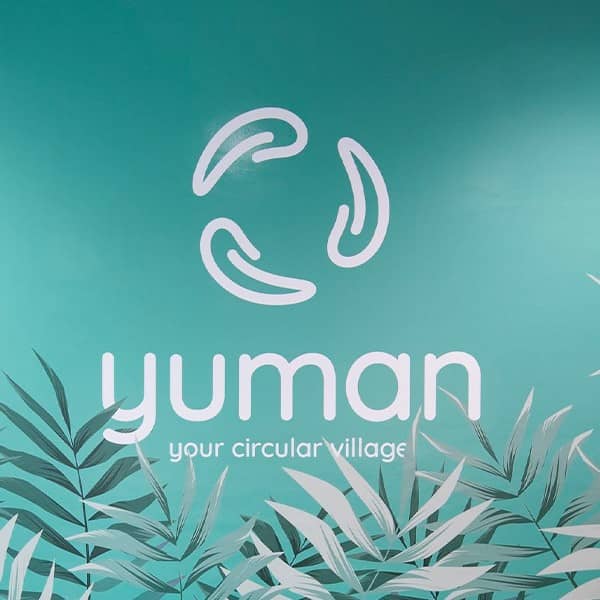 Yuman Your Circular Village Wall Logo